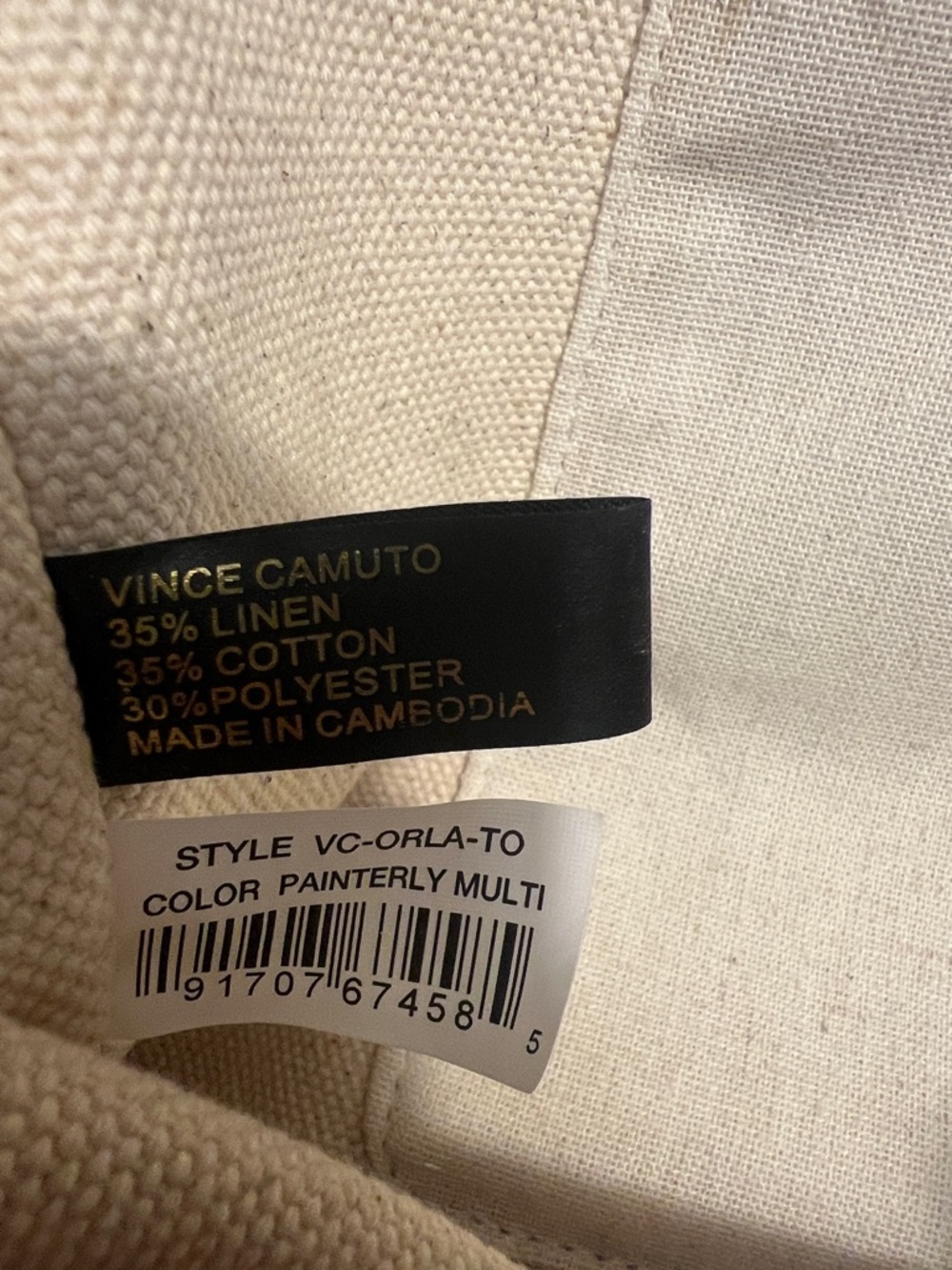 Vince Camuto Yellow Floral Canvas Tote - Picture 6 of 10